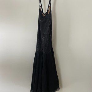 Test or ice show black skating dress